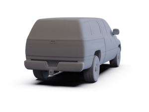 Dodge Ram 1500 ClubCab ST 1999 PRE-SUPPORTED 3Dモデル
