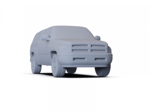 Dodge Ram 1500 ClubCab ST 1999 PRE-SUPPORTED 3Dモデル