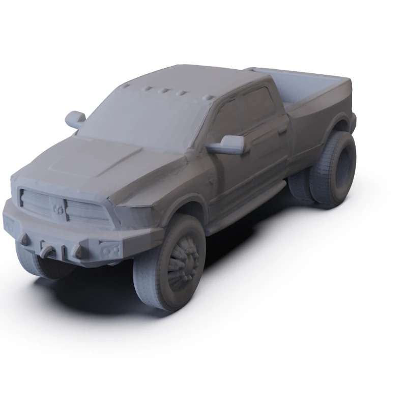 Dodge Ram 2010 PRE-SUPPORTED 3D Model .c4d .max .obj .3ds .fbx .stl .blend
