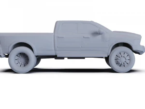 Dodge Ram 2010 PRE-SUPPORTED 3D Model