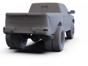 Dodge Ram 2010 PRE-SUPPORTED 3D Model