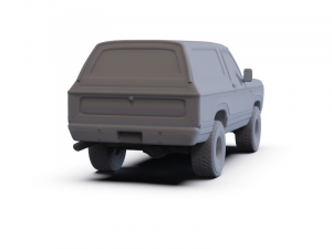 Dodge Ramcharger 1979 PRE-SUPPORTED 3D Model