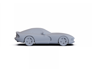 Dodge Viper GTS 1996 PRE-SUPPORTED 3D 모델