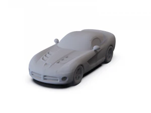 Dodge Viper SRT10 2010 PRE-SUPPORTED 3D Model
