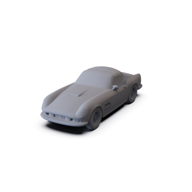 Ferrari 250 GT California SWB Spyder 1958 PRE-SUPPORTED 3D 模型 .c4d .max .obj .3ds .fbx .stl .blend 