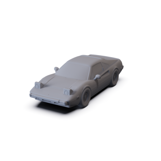 Ferrari 308 GTS 1986 PRE-SUPPORTED Modèle 3D .c4d .max .obj .3ds .fbx .stl .blend 