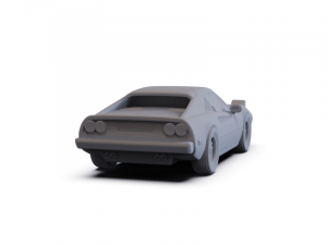 Ferrari 308 GTS 1986 PRE-SUPPORTED Modèle 3D