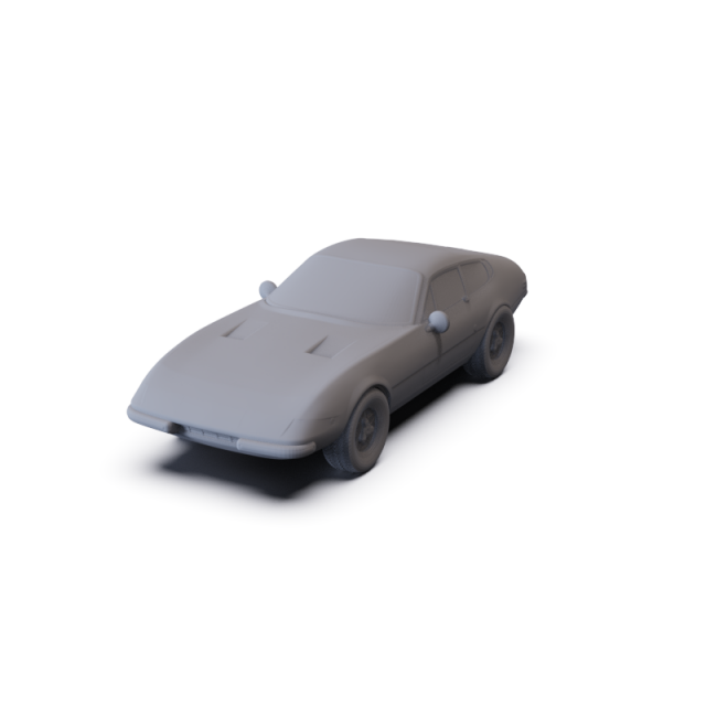 Ferrari 365 GTB4 Daytona Berlinetta 1972 PRE-SUPPORTED 3Dモデル .c4d .max .obj .3ds .fbx .stl .blend