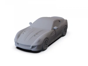 Ferrari 599 GTO 2011 PRE-SUPPORTED 3D Model
