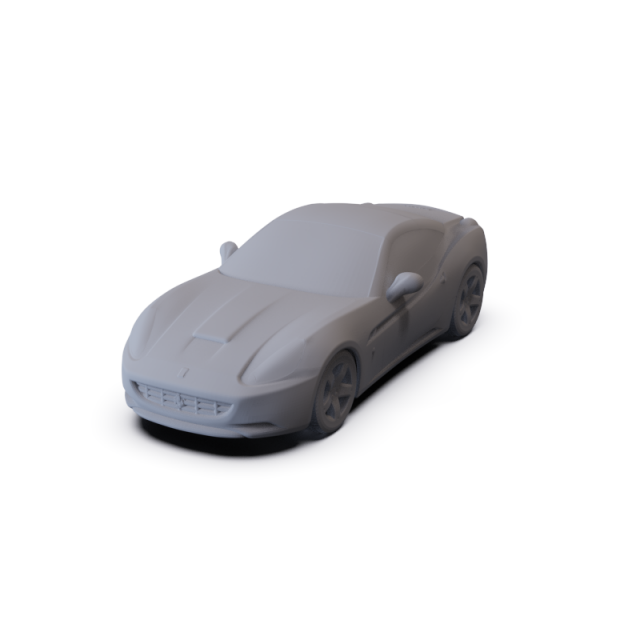 Ferrari California 2009 PRE-SUPPORTED 3D Модель .c4d .max .obj .3ds .fbx .stl .blend 
