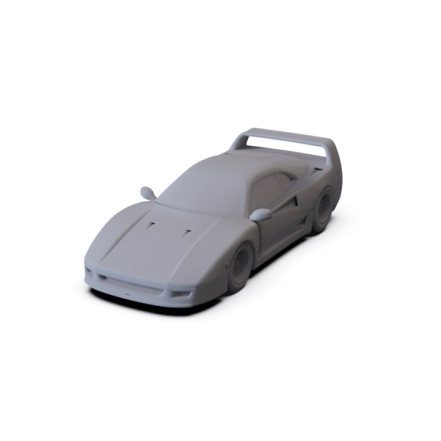 Ferrari F40 1987 PRE-SUPPORTED 3D 모델 .c4d .max .obj .3ds .fbx .stl .blend 