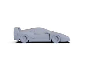 Ferrari F40 1987 PRE-SUPPORTED 3D 모델