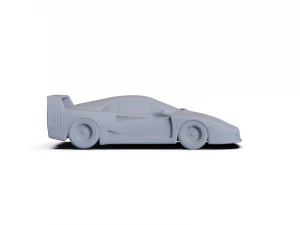 Ferrari F40 1987 PRE-SUPPORTED 3D Model