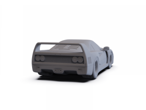 Ferrari F40 1987 PRE-SUPPORTED 3D 모델