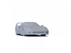 Ferrari F40 1987 PRE-SUPPORTED 3D 모델