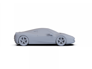 Ferrari Italia PRE-SUPPORTED 3D Model