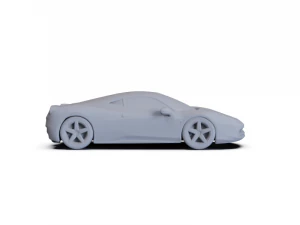 Ferrari Italia PRE-SUPPORTED 3D Model