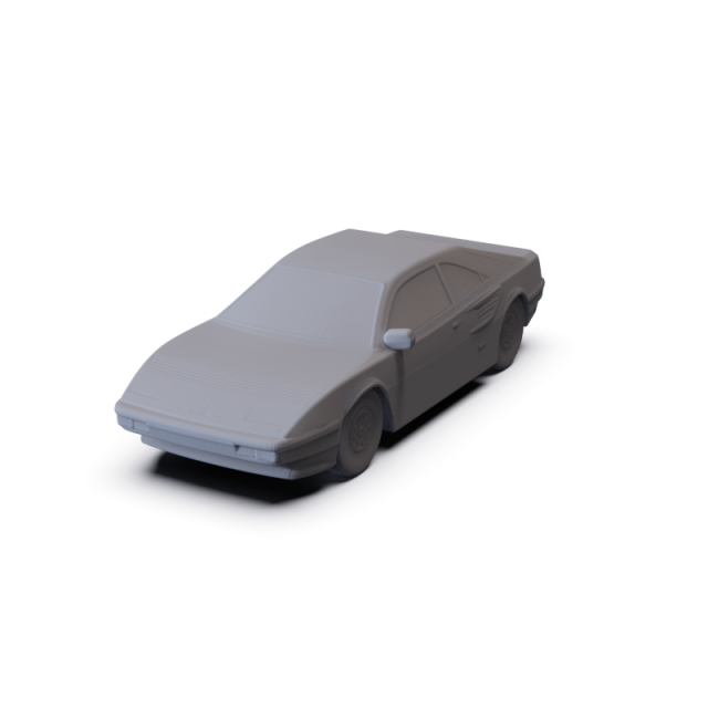Ferrari Mondial 8 1980 PRE-SUPPORTED 3D Модель .c4d .max .obj .3ds .fbx .stl .blend 