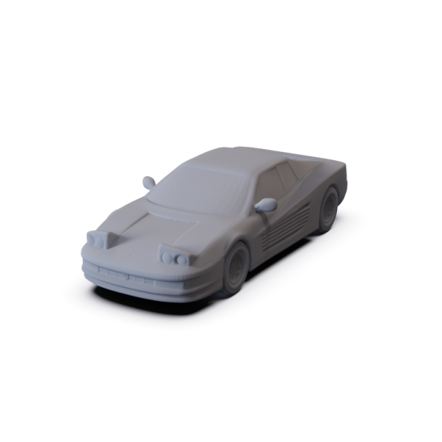 Ferrari Testarossa 1986 PRE-SUPPORTED 3D 模型 .c4d .max .obj .3ds .fbx .stl .blend 