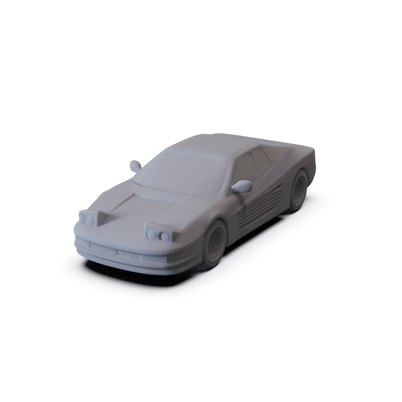 Ferrari Testarossa 1986 PRE-SUPPORTED 3D Model .c4d .max .obj .3ds .fbx .stl .blend