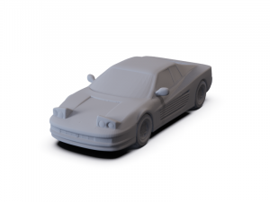 Ferrari Testarossa 1986 PRE-SUPPORTED 3Dモデル