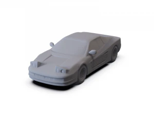 Ferrari Testarossa 1986 PRE-SUPPORTED 3D Model