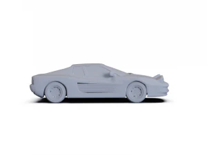Ferrari Testarossa 1986 PRE-SUPPORTED 3D Model