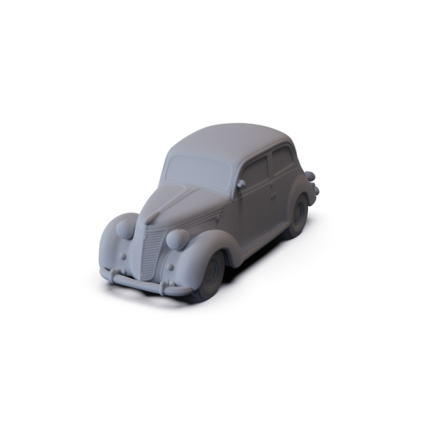 Fiat 1100 B 1949 PRE-SUPPORTED 3D 모델 .c4d .max .obj .3ds .fbx .stl .blend 