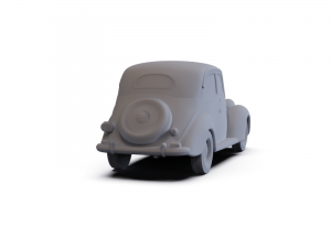 Fiat 1100 B 1949 PRE-SUPPORTED 3D 모델