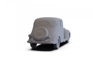 Fiat 1100 B 1949 PRE-SUPPORTED 3D Model