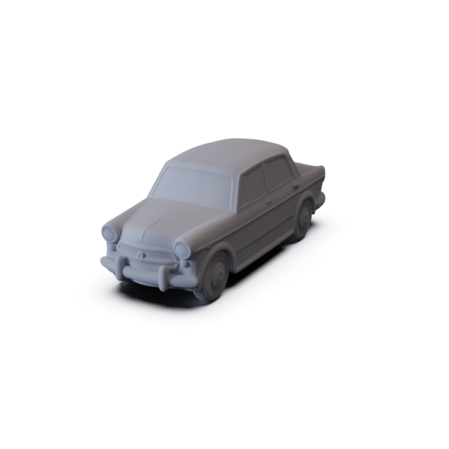 Fiat 1200 Granluce 1957 PRE-SUPPORTED 3D 模型 .c4d .max .obj .3ds .fbx .stl .blend 