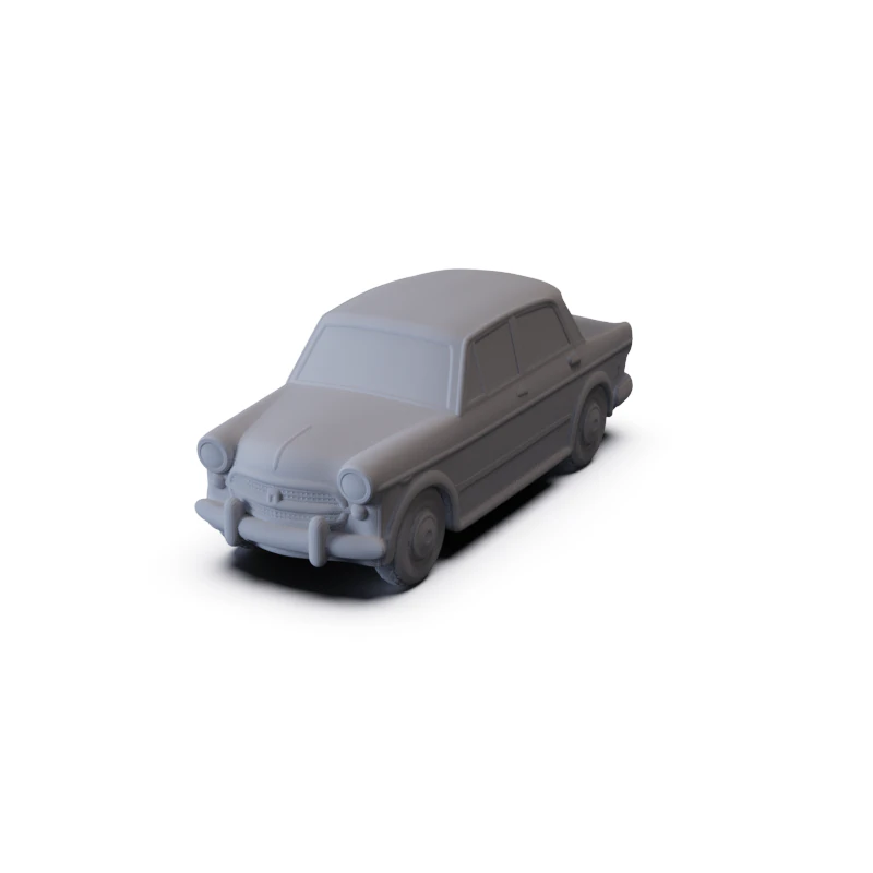 Fiat 1200 Granluce 1957 PRE-SUPPORTED 3D Model .c4d .max .obj .3ds .fbx .stl .blend 