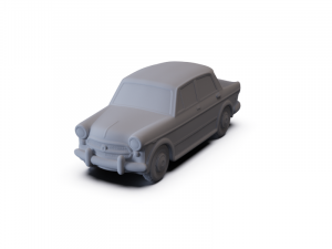 Fiat 1200 Granluce 1957 PRE-SUPPORTED Modèle 3D