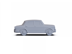 Fiat 1200 Granluce 1957 PRE-SUPPORTED 3D 模型