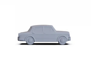 Fiat 1200 Granluce 1957 PRE-SUPPORTED 3D Model