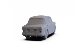 Fiat 1200 Granluce 1957 PRE-SUPPORTED 3D Model