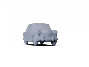Fiat 1200 Granluce 1957 PRE-SUPPORTED 3D Model