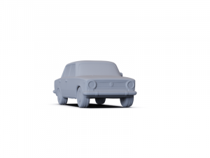 Fiat 124 1966 PRE-SUPPORTED 3D Model