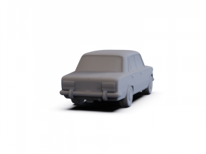 Fiat 124 1972 PRE-SUPPORTED 3D 모델
