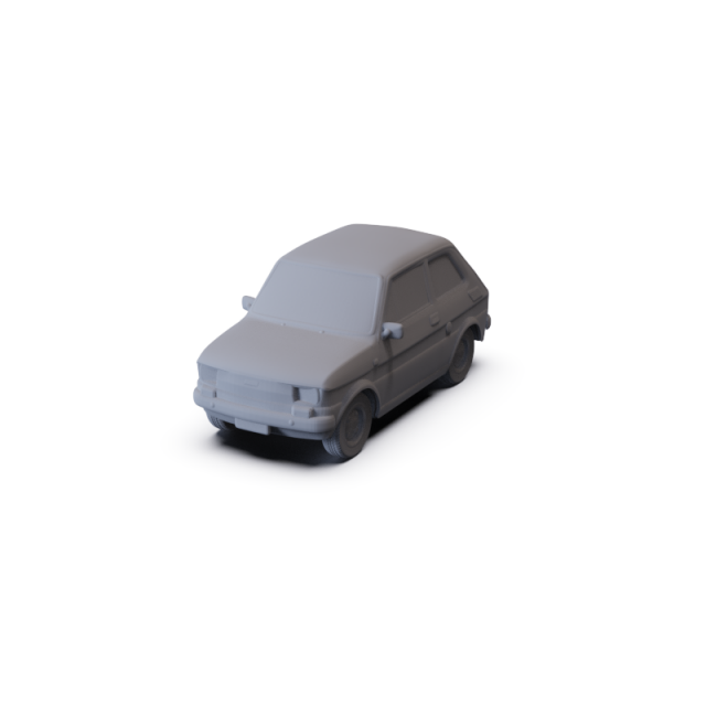 Fiat 126 1976 PRE-SUPPORTED 3D 模型 .c4d .max .obj .3ds .fbx .stl .blend 