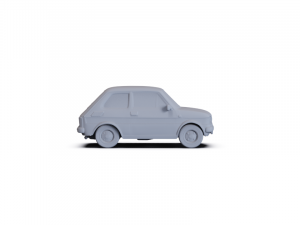 Fiat 126 1976 PRE-SUPPORTED 3D 模型