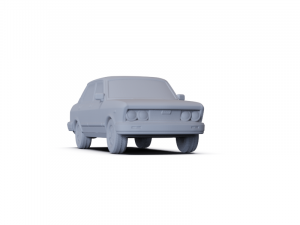 Fiat 132 1977 PRE-SUPPORTED 3D Model