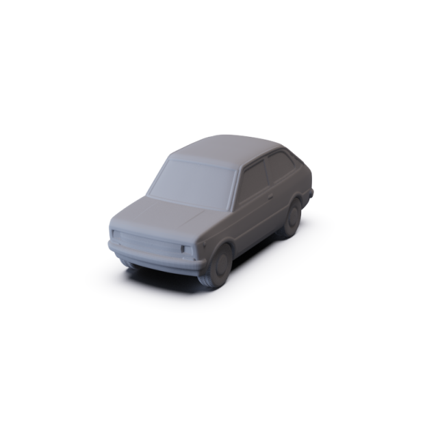 Fiat 133 1977 PRE-SUPPORTED 3D Model .c4d .max .obj .3ds .fbx .stl .blend 