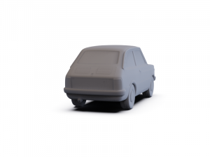 Fiat 133 1977 PRE-SUPPORTED 3D Model
