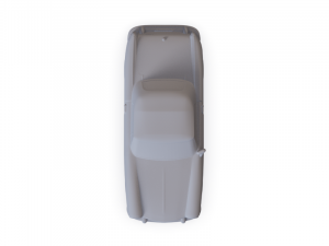 Fiat 1600 S Cabriolet 1963 PRE-SUPPORTED 3D Model