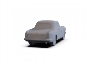 Fiat 1600 S Cabriolet 1963 PRE-SUPPORTED 3D Model