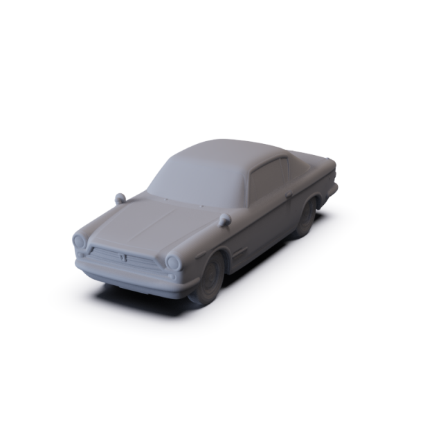 Fiat 2300 S Coupe 1961 PRE-SUPPORTED 3D मॉडल .c4d .max .obj .3ds .fbx .stl .blend 