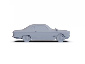 Fiat 2300 S Coupe 1961 PRE-SUPPORTED 3D Model