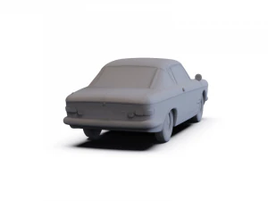 Fiat 2300 S Coupe 1961 PRE-SUPPORTED 3D Model