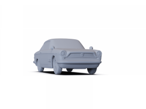 Fiat 2300 S Coupe 1961 PRE-SUPPORTED 3D मॉडल